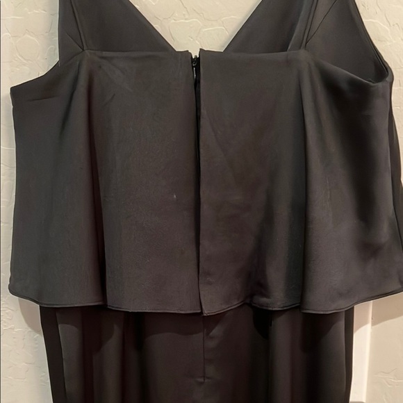 Shona Joy Black Luxe Frill Tulip Hem Maxi cocktail party wedding dress size 6 - Picture 7 of 9